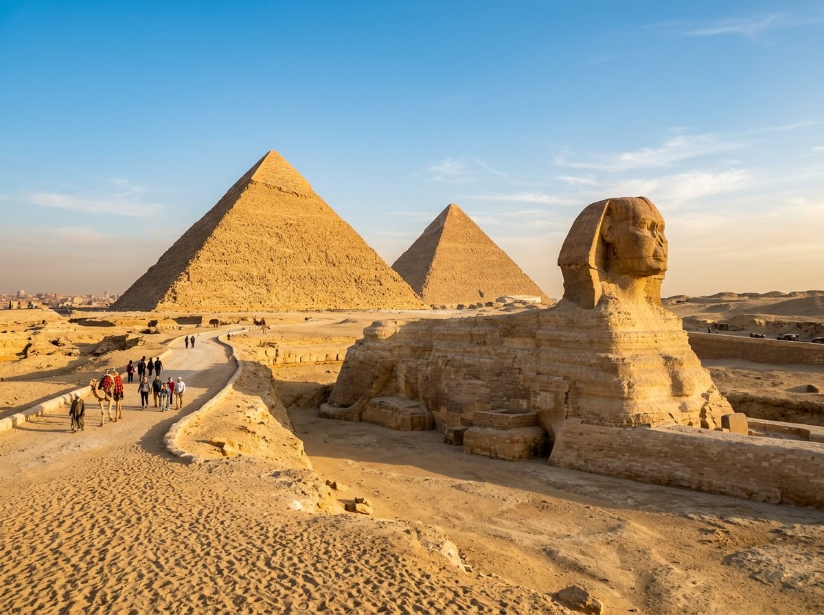 أهرامات الجيزة الخالدة وأبو الهول